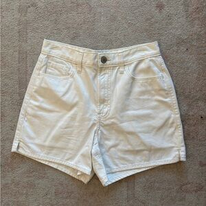 Hollister White High Waist Shorts